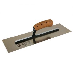 Nela Premium Trowel Chrome Stainless Steel Trowel With BikoGrip 4" x 13"