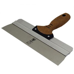 Nela Spatula Finishing Knife Stainless Steel with Square Corners 16" - BiKo Grip® Cork