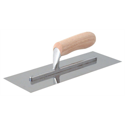 Circle Brand Signature Series Wood Handle 5" X 16" Trowel S.S. with Curved Wood Handle